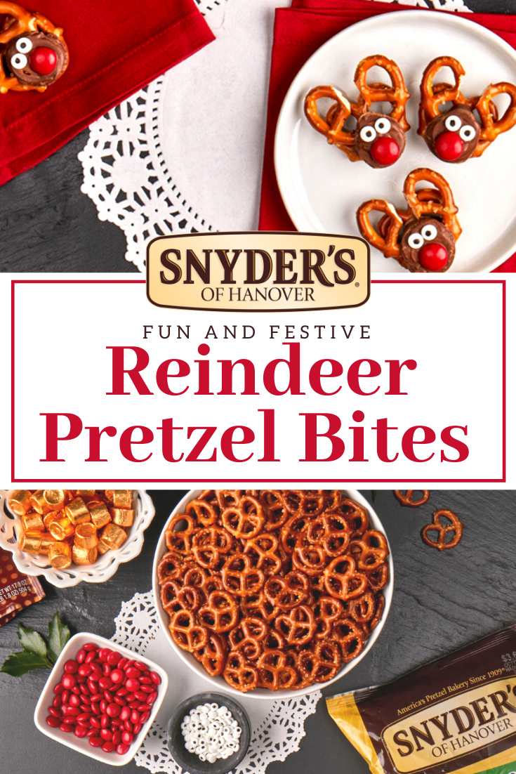 Reindeer Pretzel Bites Snyder's of Hanover