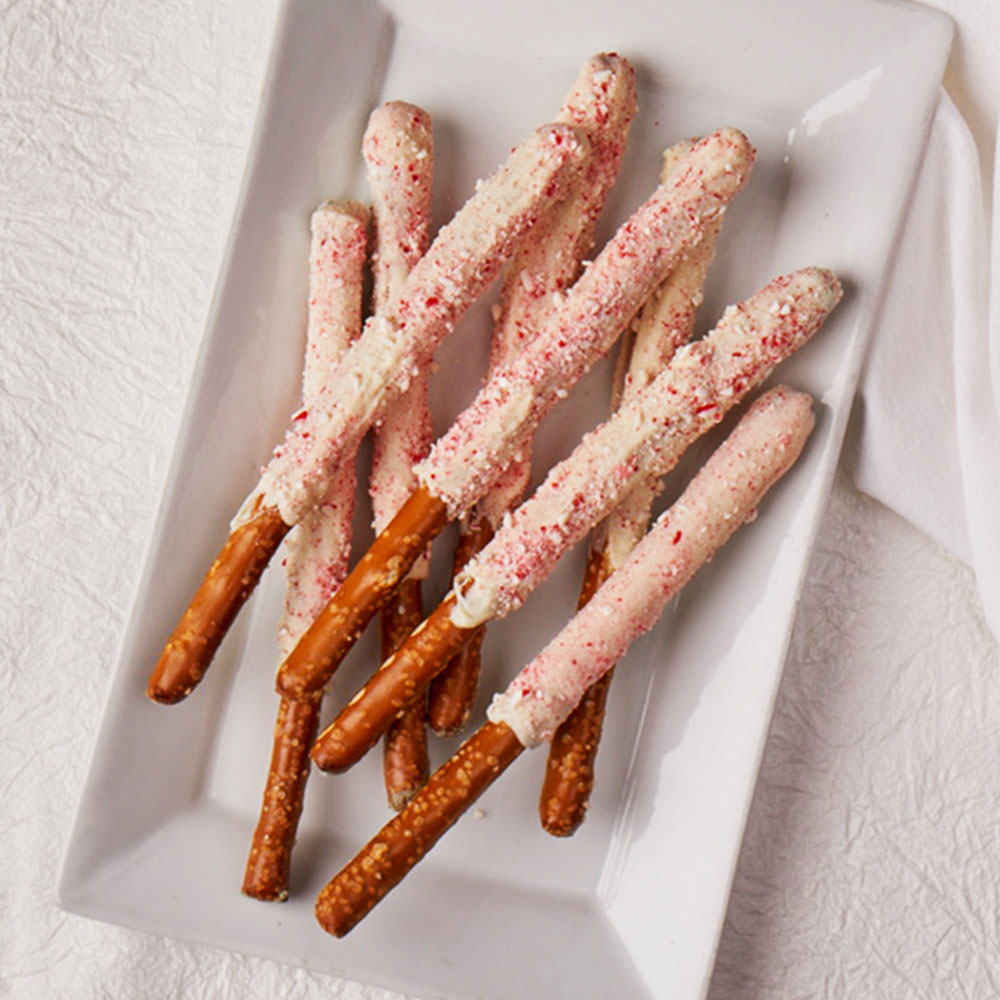 Image of Candy Cane Pretzel Rods