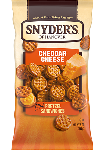 Cheddar Cheese Filled Pretzel Sandwiches