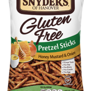 Snyder's of Hanover Gluten Free Honey Mustard and Onion Pretzel Sticks Package