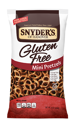 Snyder's of Hanover Gluten Free Mini Pretzels Package