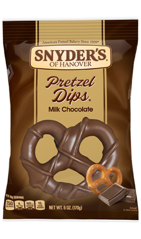 Snyder's of Hanover Pretzel Dips Milk Chocolate 6oz Package