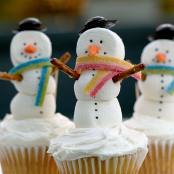 Snowmen Cupcakes